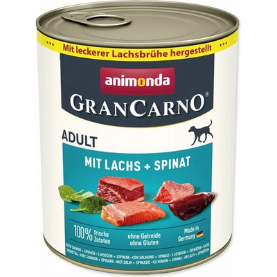 Animonda Gran Carno Original Adult hovädzie a losos + špenát 6 x 800 g