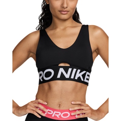 Nike Сутиен Nike W NP INDY PLUNGE BRA BOLD Черен Velikost XL