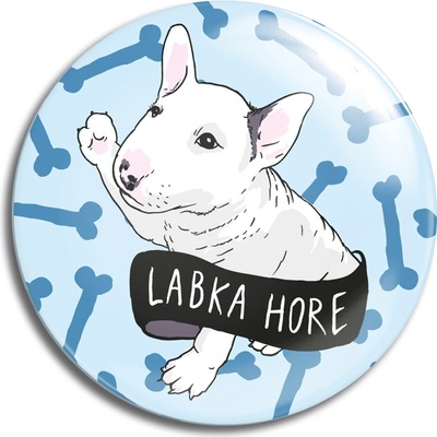 Labka Hore odznak killer modrá