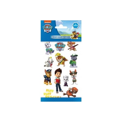 Tetování barevné Tlapková patrola/Paw patrol 12ks v sáčku