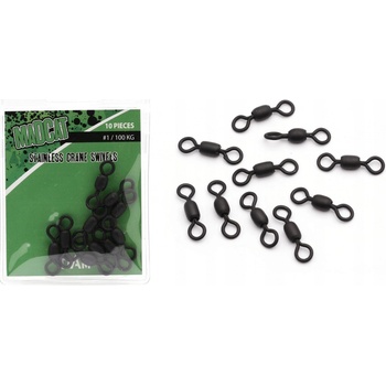 Madcat Obratlík Stainless Crane Swivels veľ.2 90 kg 10 ks