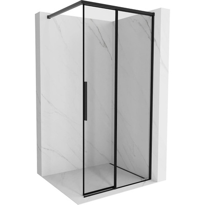 Mexen Rox душ кабина Walk-in дясна 70 x 200 см, черна рамка 8 мм, черна - 8C2-070-003-70-70-P (8C2-070-003-70-70-P)