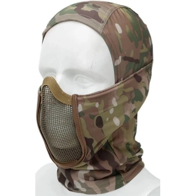 Delta Six taktická kukla storm hood s kovovou maskou multicam