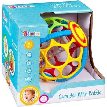 Bam Bam Gumová gule s chrastítkem