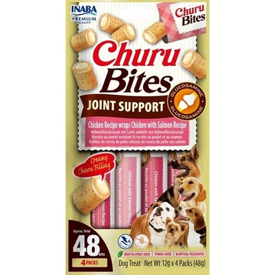 Inaba Churu Bites Joint Support dog snack kuracie a losos 4 x 12 g