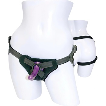 Sportsheets - силиконово дилдо с колан (лилаво)