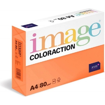 Image Coloraction 119080 barevný papír A4 80 g intenzivní cihlově oranžová 500 ks – Zboží Dáma