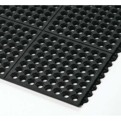 Notrax 550 Cushion Ease Modulární gumová protiúnavová rohož s drenážním systémem 1 m²