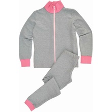 Tepláková súprava šedo ružová