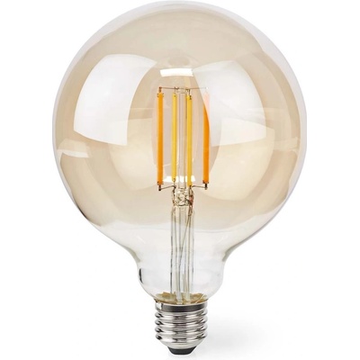 Nedis Wi-Fi chytrá LED žárovka s vláknem/ E27/ G125/ 7W/ 230V/ 806lm/ teplá bílá/ 1800 3000K/ stmívatelná