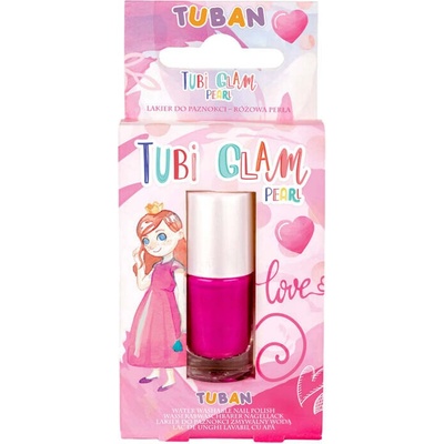 Tomido Lak na nehty pro děti Tuban Tubi Glam 5 ml růžový perleťový
