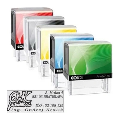 Colop Printer 30 47x18mm odtlačok fialový