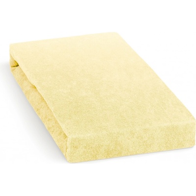 Polášek froté prostěradlo světle žluté 120x200