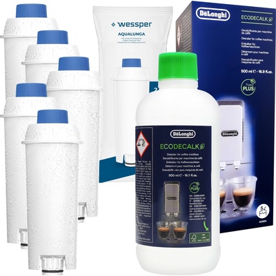Wessper Delonghi 5 ks + Odvápňovač DeLonghi EcoDecalk 500 ml
