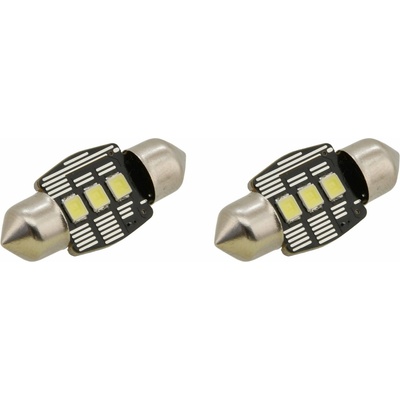 COMPASS Žiarovka 3 LED SMD 12 V suf.11X32 SV8.5 NEW-CAN-BUS biela 2 ks 8591686338263