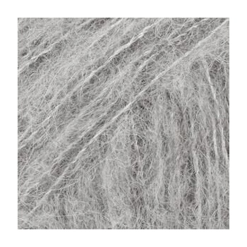 DROPS Design Brushed Alpaca Silk Uni Colour 02 Light Grey Плетива прежда (109802)