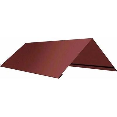 Hřebenáč klasik r.š.250mm Al Hliník 0.6mm lakovaný RAL 3009 červená oxid dl.2m