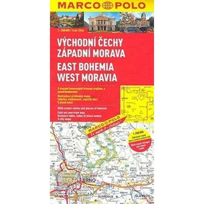 Východní Čechy západní Morava 1:200 000