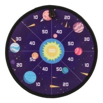 Teddies Terč na suchý zip oboustranný 27cm + míčky 8ks v sáčku