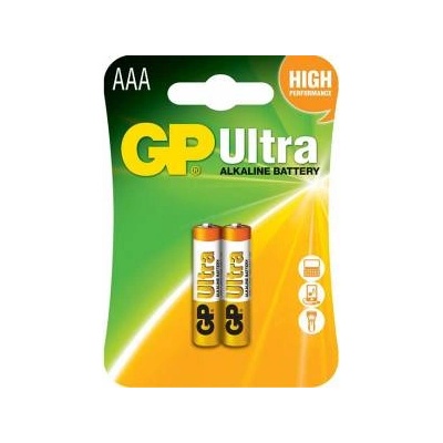 GP Batteries Алкална батерия gp ultra lr03 aaa /2 бр. в опаковка/ блистер 1.5v gp, gp24au, gp-ba-24au-u2