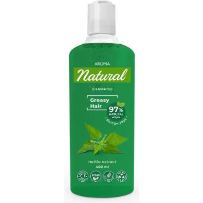 AROMA Natural Шампоан за коса с ектракт от коприва, 400мл