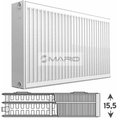 Korad Radiators Klasik VK 33 VKS 300 mm x 1100 mm 33VS3001100