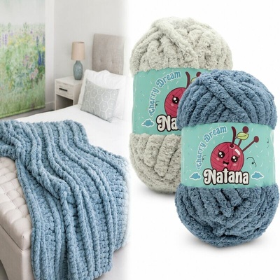 Natana Cherry Dream XL chunky vlna na ručné pletenie 300g 29m