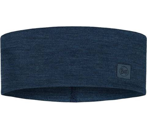 Buff merino Wide solid night blue