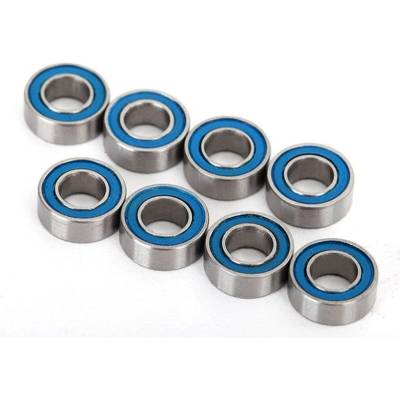 Traxxas Ball bearings, blue rubber sealed (4x8x3mm) (8) TRX7019R (TRX7019R)