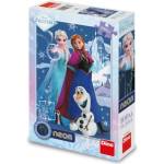 Dino Пъзел Frozen: Вълшебни сестри 100 xl части неон (394223)