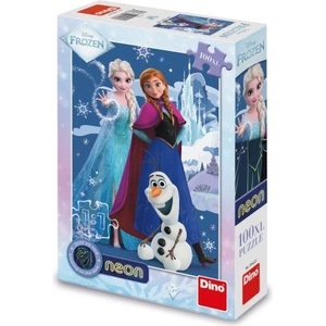 Dino Пъзел Frozen: Вълшебни сестри 100 xl части неон (394223)