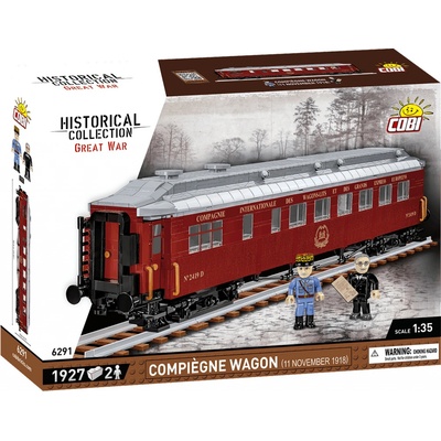 COBI 6291 Great War Francúzske osobné železničné vozidlo Compiègne wagon (11. november 1918)