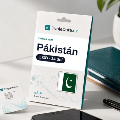 eSIM Pákistán 1 GB / 13 dní
