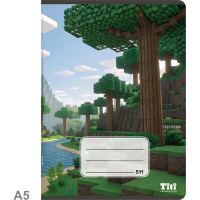 Topgal Školský zošit A5 A5 Notebook Pixelworld
