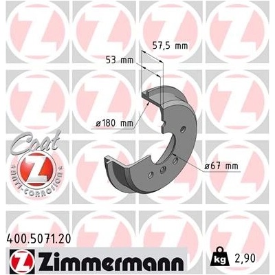 Brzdový buben ZIMMERMANN 400.5071.20