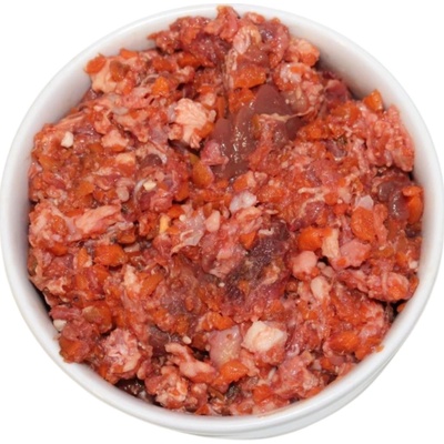 Masožravci Hovězí hrubomleté s droby na zelenině 1 kg