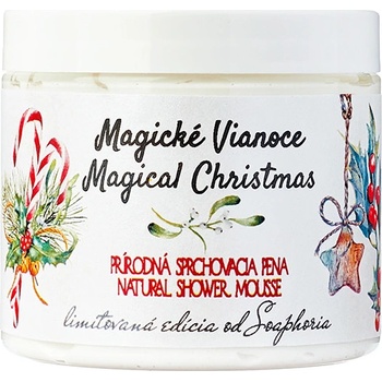 Soaphoria Magical Christmas sprchová pěna Grape Oil Borage Oil Coconut Oil Apricot Oil 100% Organic 250 ml
