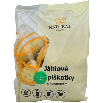 Natural Jihlava Jáhlové piškotky s VEGAN karamelem bez lepku 150g