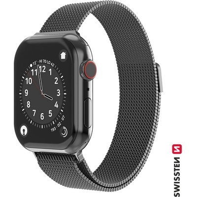 SWISSTEN ŘEMÍNEK PRO APPLE WATCH MILÁNSKÝ TAH 38/40/41 mm ČERNÝ 46000201 – Hledejceny.cz