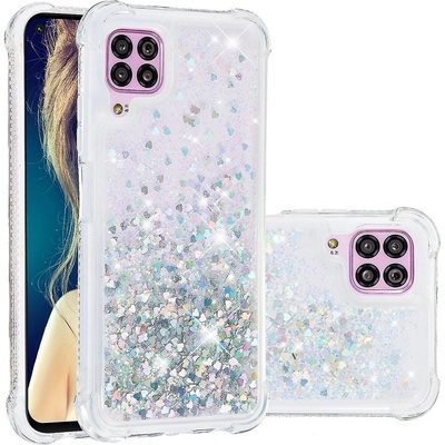 Huawei Калъф с течни брокати за Huawei P40 Lite - Сребърен KP26717