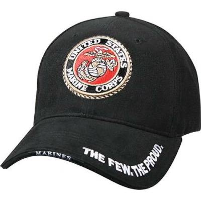 ROTHCO DELUXE USMC G & A LOGO baseball ČERNÁ 9327