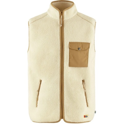 Fjällräven Vardag Pile Fleece Vest M Chalk White Buckwheat Brown