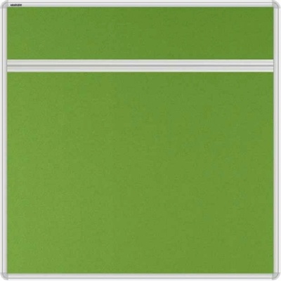VMS VISION Stolový akustický paraván AKUSTIK ekoTAB oblý roh 80 x 80 cm jarný zelený
