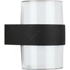 TELEFUNKEN 320405TF - LED външно стеннo осветително тяло 2xLED/8W/230V IP44 черно (BL2108)