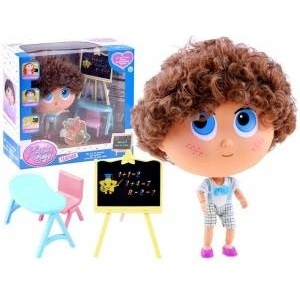 Jokomisiada Tymek doll, fun at school, blackboard desk ZA339