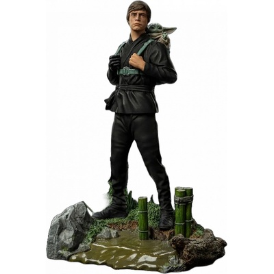 Iron Studios The Book of Boba Fett Luke Skywalker and Grogu Training