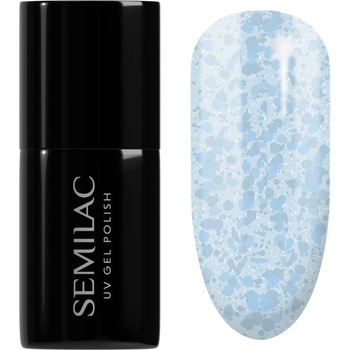 Semilac UV Hybrid Crushed_ICE гел лак за нокти с използване на UV/LED лампа цвят 493 Bubble Gum 7ml