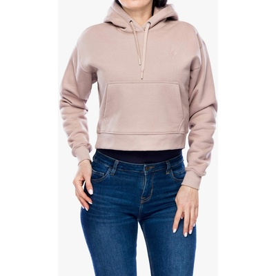 Black Diamond Crop Pullover Hoody pale mauve