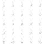 Silenti Jewelry Сребърно колие "Букви
