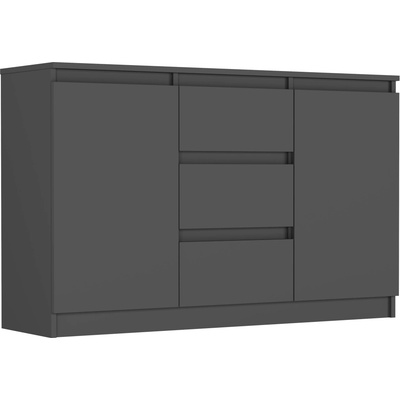 Framire Komoda antracit 120 x 76 x 33 cm R-120-S3